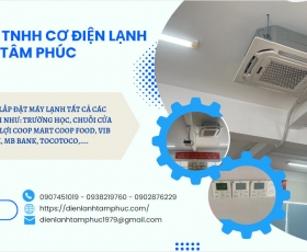 LẮP MÁY LẠNH (TRƯỜNG MÂM NON BÔNG SEN)