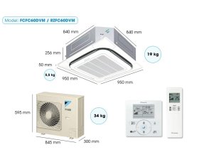 MÁY ĐHKK 2.5 HP - INVECTER / MODEL: FCFC60DVM 